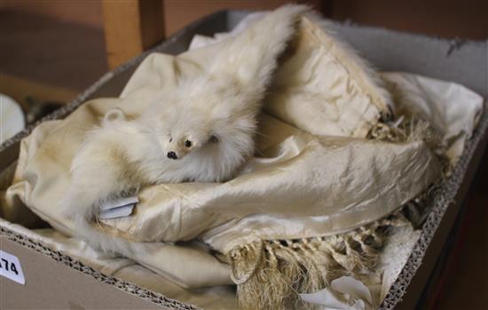 Box of Victorian childrens clothes